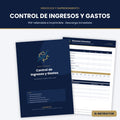 Control de Ingresos y Gastos – Plantilla PDF Rellenable