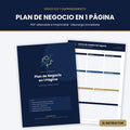 Plan de Negocio en 1 Página – Plantilla PDF Rellenable